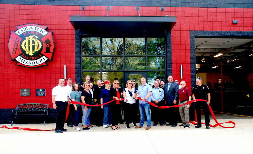 The Ozark Fire Protection District held a grand opening hose uncoupling ceremony for Station 3 on Tuesday, April 16, 2024.