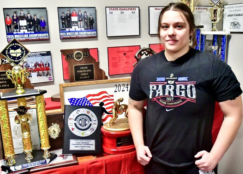 NIXA'S CALI DUPREE is hoping to collect more hardware at the Class 2 State Tournament in two weeks.