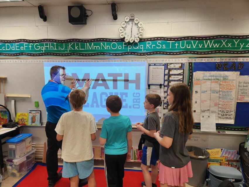 Students from East Elementary take part in Mathleague. Photo courtesy of the Ozark School District.