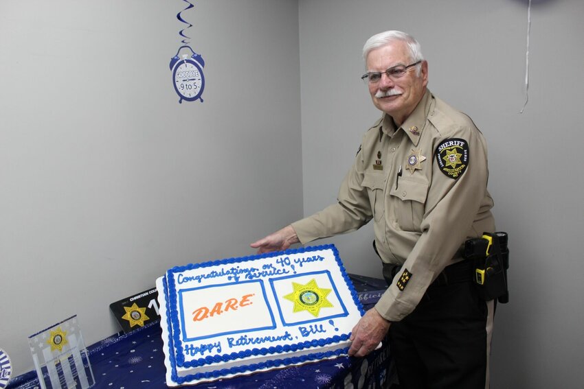 Newly-retired Christian County Deputy Sheriff Bill Whitaker retired on Wednesday, April 2 after more than 40 years in law enforcement. Pictures courtesy of the Christian County Sheriff’s Office.
