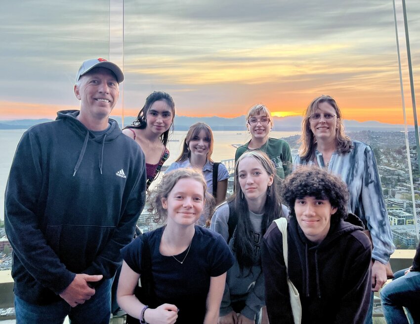 Nixa Journalism students competed at the national level and learned a lot about journalism at the JEA/NSPA National High School Journalism Convention in Seattle.


Front Row (frome the left): Junior Glennis Woosley, sophomore Brynlee Mann, and sophomore Tristun Turbe.


Back Row: Teacher Allan Blaue, sophomore Lewen Faith Wilson, junior Mira Weiss, junior Laurel Latimer, and teacher Beth Eggleston. Photo courtesy of Nixa Public Schools.