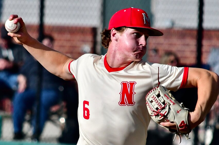 NIXA'S JACKSON GAMBLE eyes a delivery home.