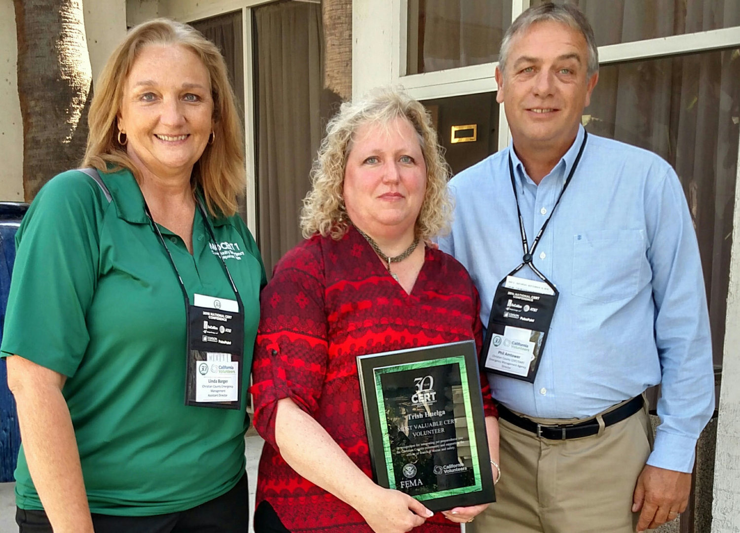 Huelga named Most Valuable CERT Volunteer Christian County Headliner News