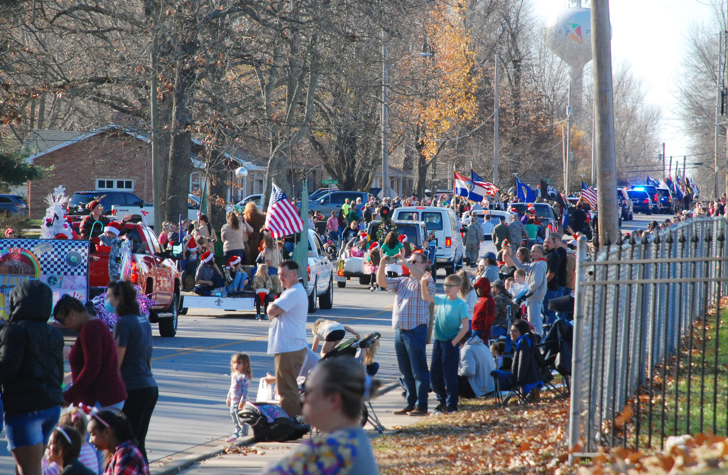 THOUSANDS OF PEOPLE lined the streets of Nixa as temperatures reached 70 degrees at the 2021 Nixa Christmas Parade. The route began on North Street.