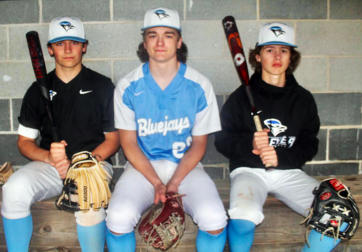 LANDON FLOOD, BRENNON WEST AND OWEN HALL are starting for Clever as freshmen this spring.