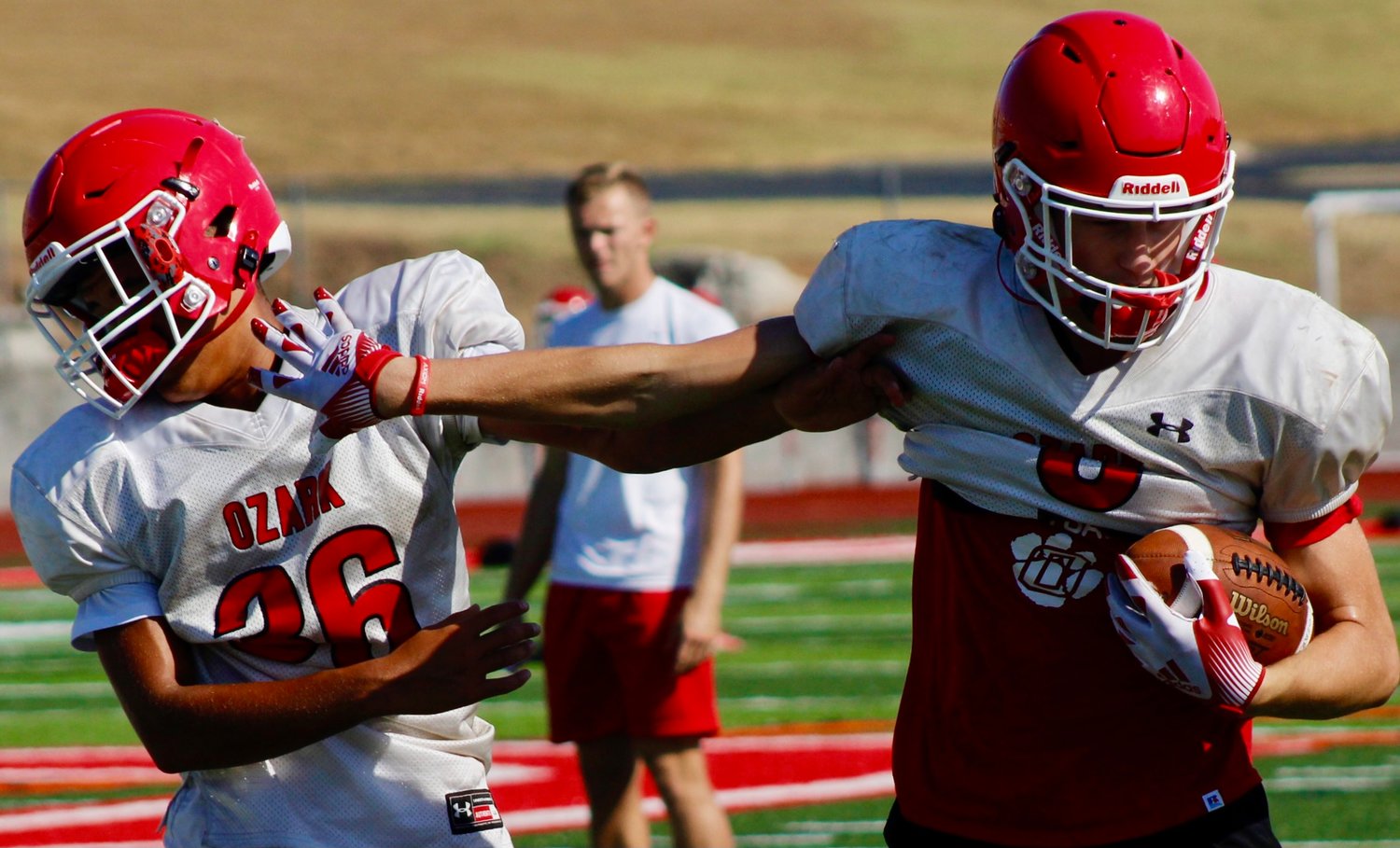 OZARK’S JACE WHATLEY collected 21 catches for 458 yards last season.