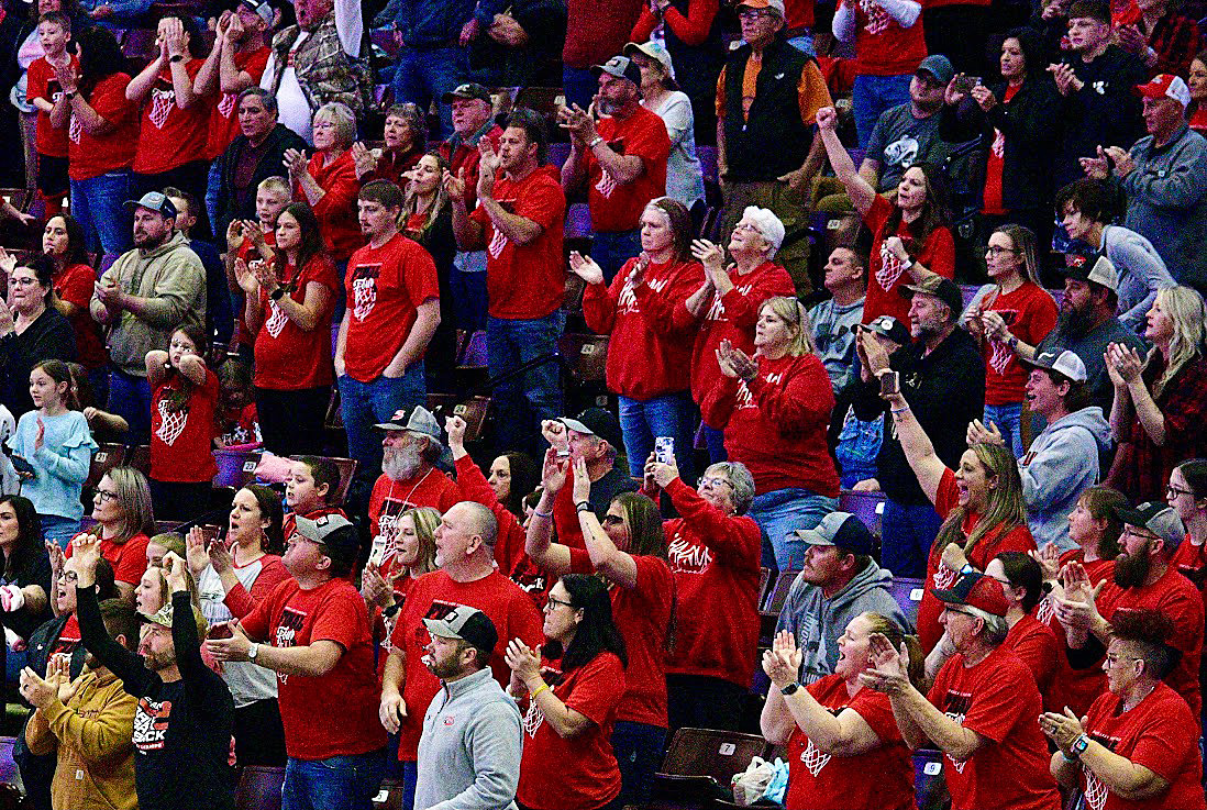 CHADWICK FANS cheer on the Lady Cardinals.