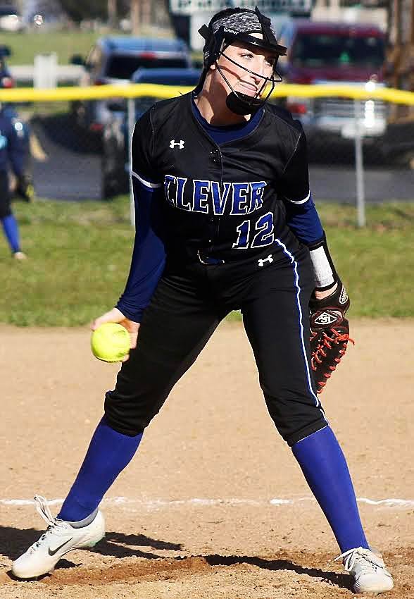 CLEVER'S SYDNEE THRASHER eyes home plate.