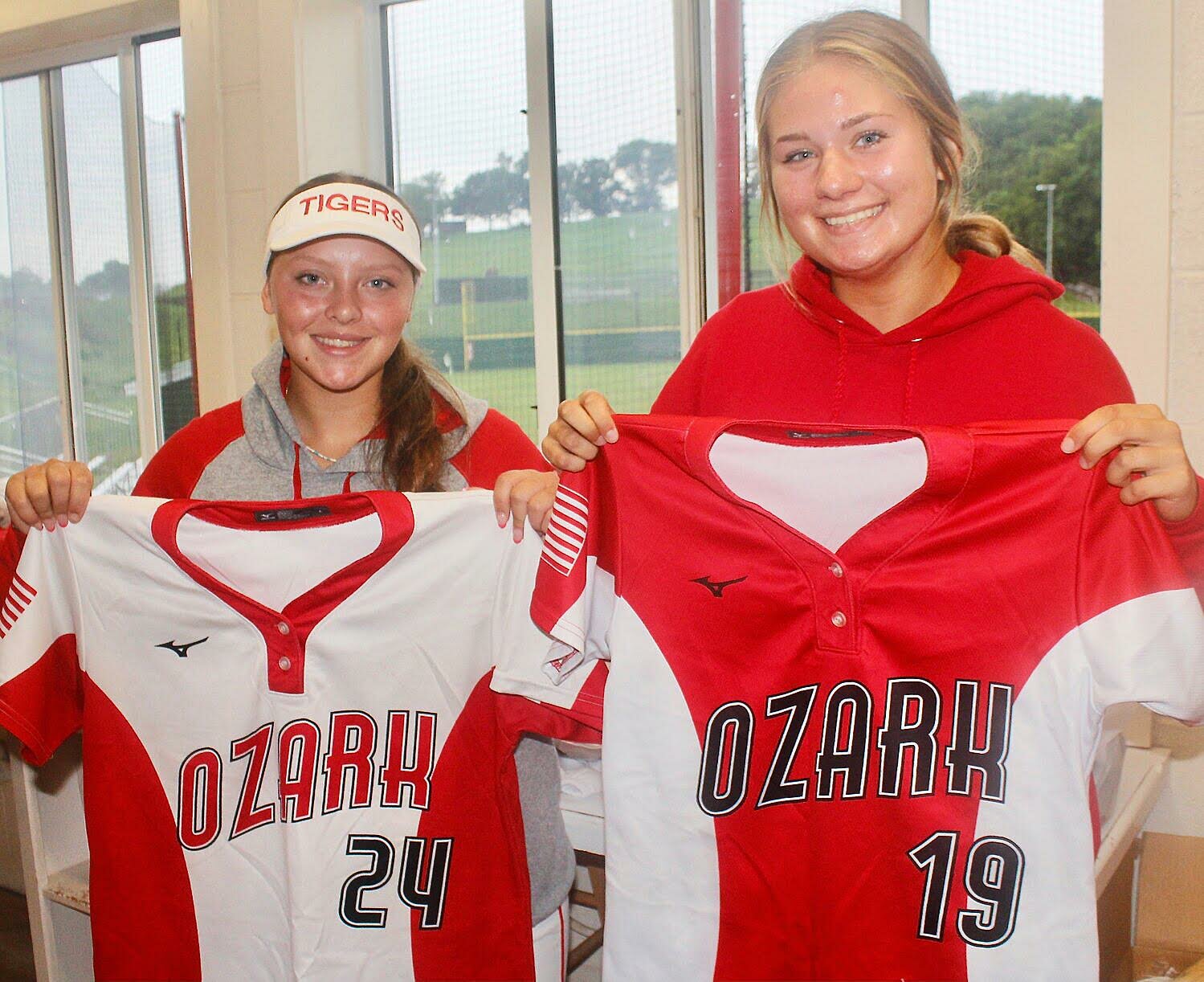OZARK'S NATALIE MORGAN AND AUDREY CARLTON will lead the Lady Tigers into their season-opener Aug. 28 versus McDonald County.