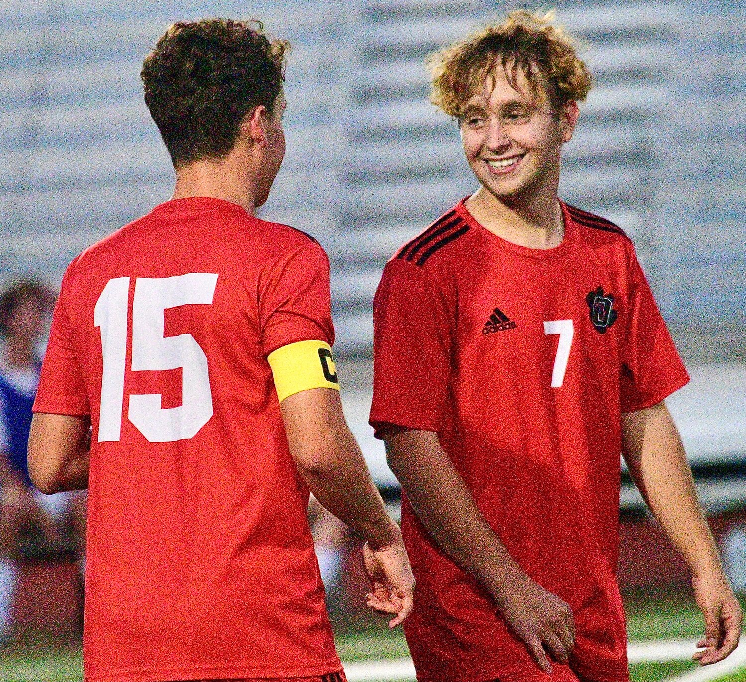 OZARK'S JACK BERTOLDIE is all smiles during Tuesday's home-opening victory.