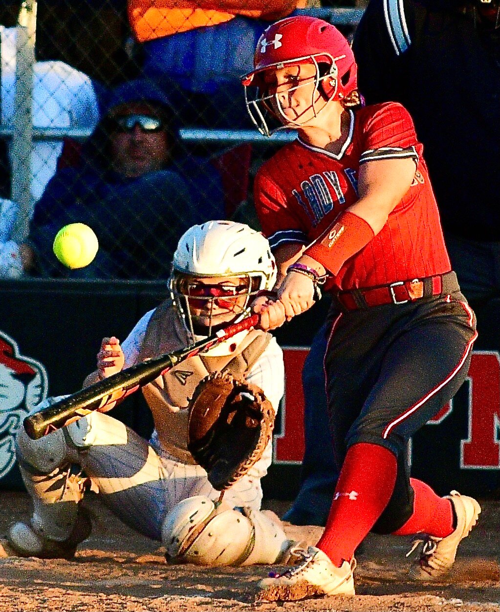 NIXA'S JALYN MABE connects for a home run.
