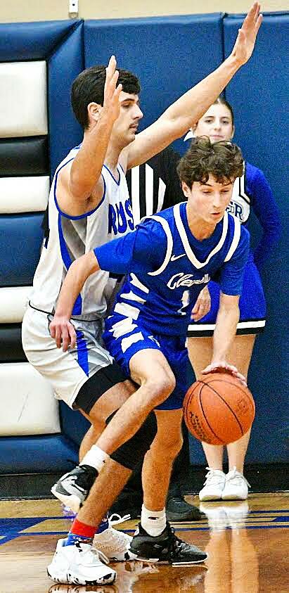 CLEVER'S BRAYDEN VERCH maintains his dribble.