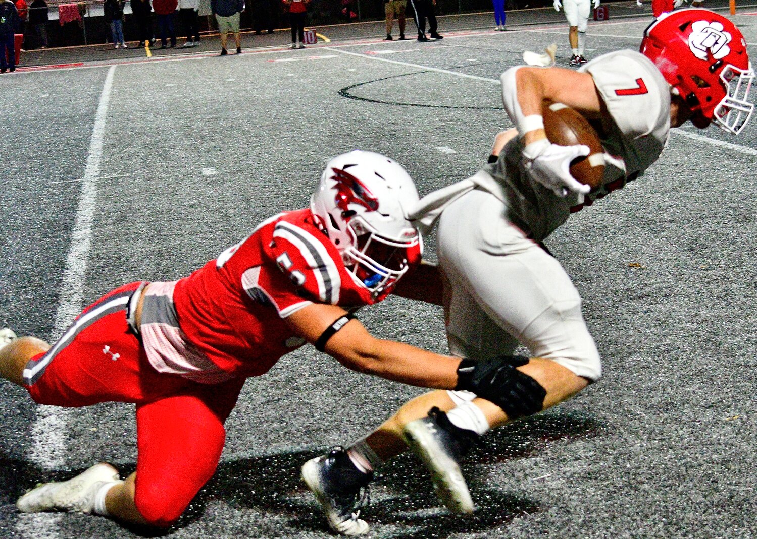 OZARK'S RORY BANKS looks to shake a defender.