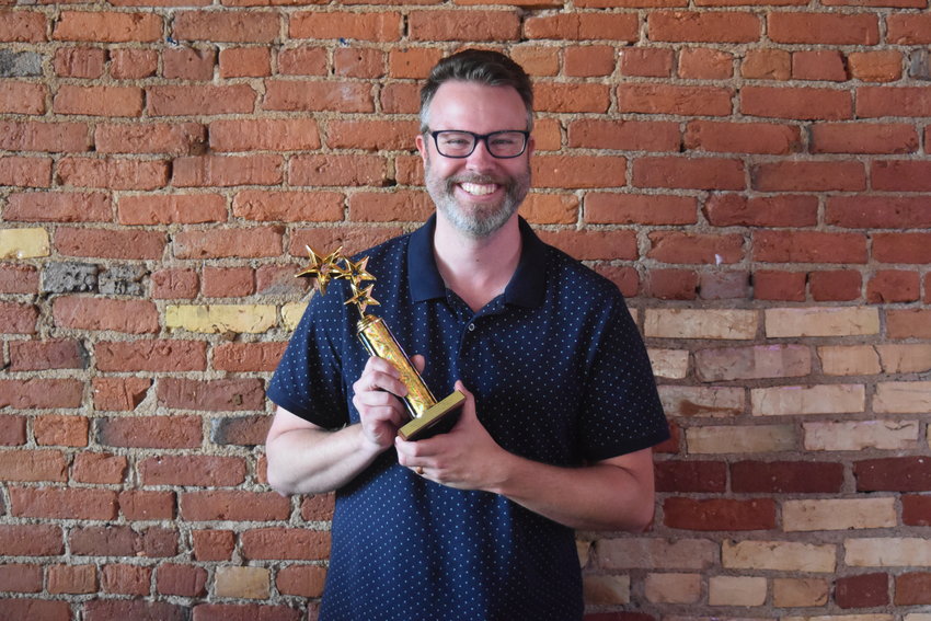 Chad DeKatch won Best Supporting Actor in a Musical for his performance in Owosso Community Player's "Mamma Mia!"