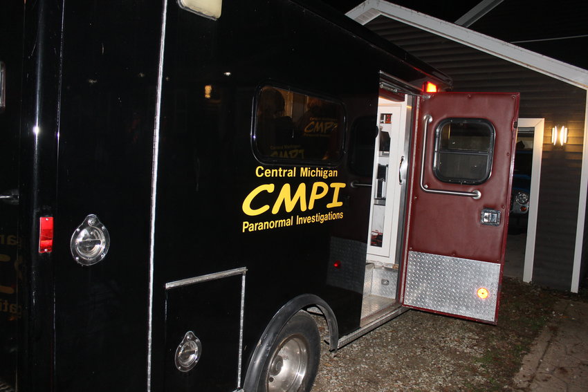 The Central Michigan Paranormal Investigations mobile command center. It’s a retrofitted 2006 ambulance.
