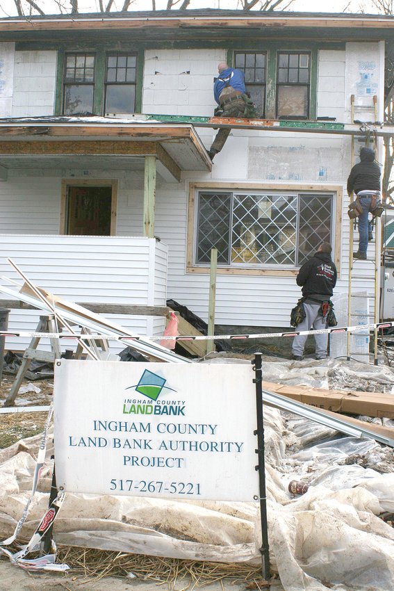 In 16 years, the Ingham County Land Bank has invested $58 million in federal, state and local funds to renovate over 250 single-family homes, including a $50,000 renovation of this house at 530 Pacific St. in 2011. (House Before)