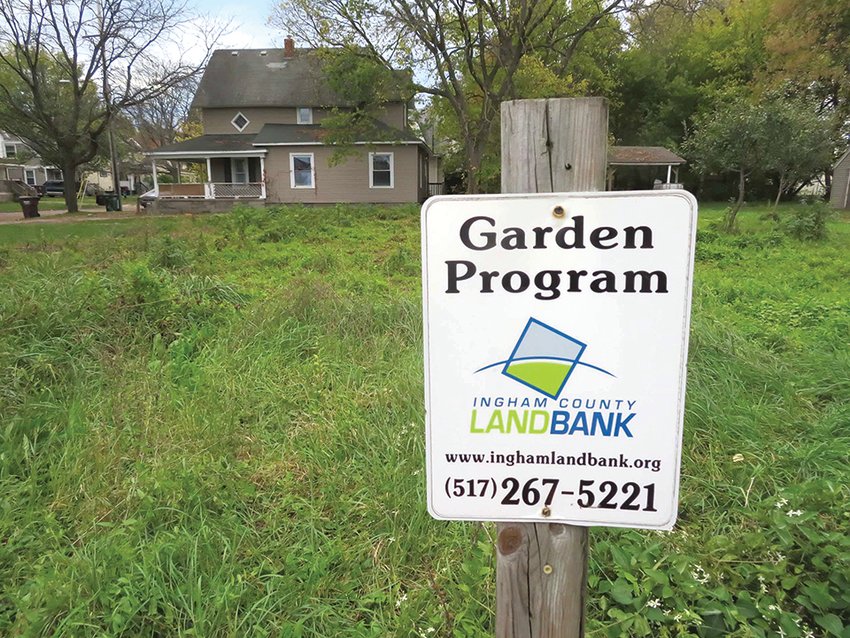 Under “farm boy” Eric Schertzing’s leadership, the Land Bank’s Garden Project has helped to establish nearly 200 garden parcels around the city, including this one at the corner of Martin Luther King Boulevard and Allegan Street.