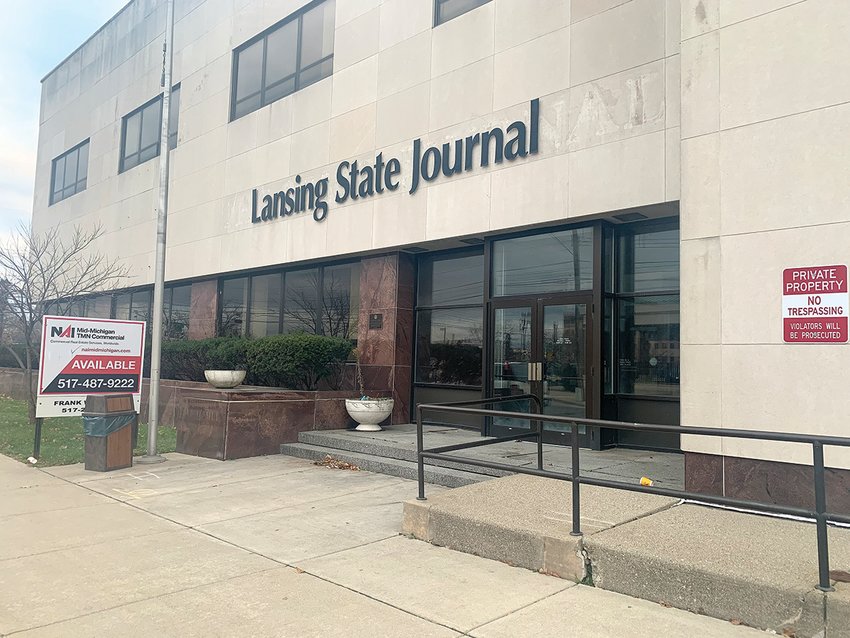 The Lansing State Journal building, at the corner of Grand and Lenawee streets, once housed about 400 employees. Gannett put it up for sale in 2016 and moved its staff — mostly the news staff after Gannett farmed out much else — to a floor of the Knapp’s Centre downtown.