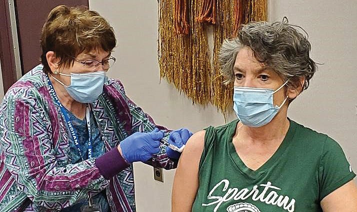 Ingham County Health Officer Linda Vail received a vaccine ahead of this year’s flu season.