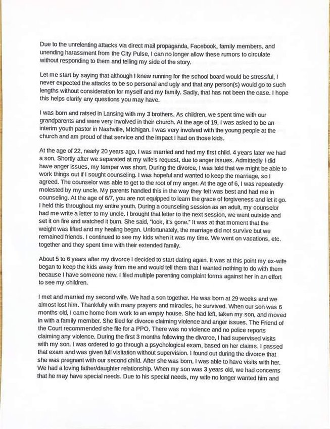 Devenbaugh response statement, Oct. 10, 2022