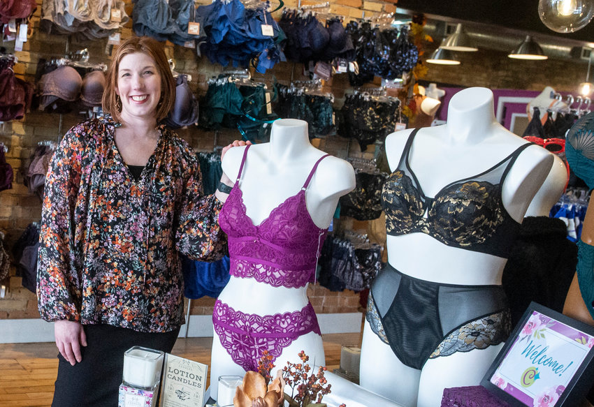 Lauren Palmer, owner of Curvaceous Lingerie, is not overly concerned about the economy. People will always need bras, she said.