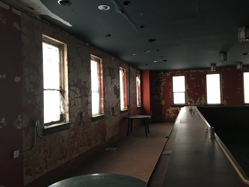 The old Temple Club bar awaits demolition in 2019.
