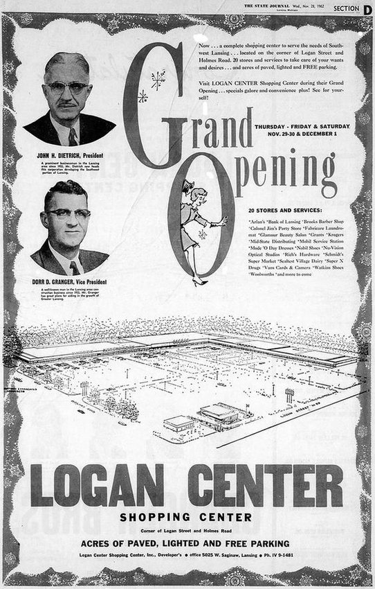 When Logan Center opened in 1962, it was one of two large retail centers in the area.