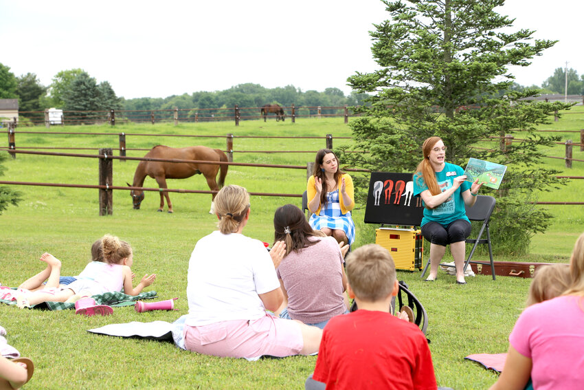 Attendance topped 200 at farm story times at five farms near CADL’s Webberville and Williamston branches last year. Each event was tailored to the host farm, with stories that helped kids learn about a flower farm, a Christmas tree farm and a dairy.