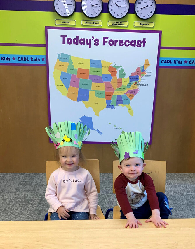 Pre-K weather forecasting at CADL’s downtown branch teaches kids about science and geography.