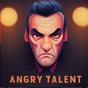 The Angry Talent Entertainment logo, which Dan Dan Laird created using artificial intelligence.
