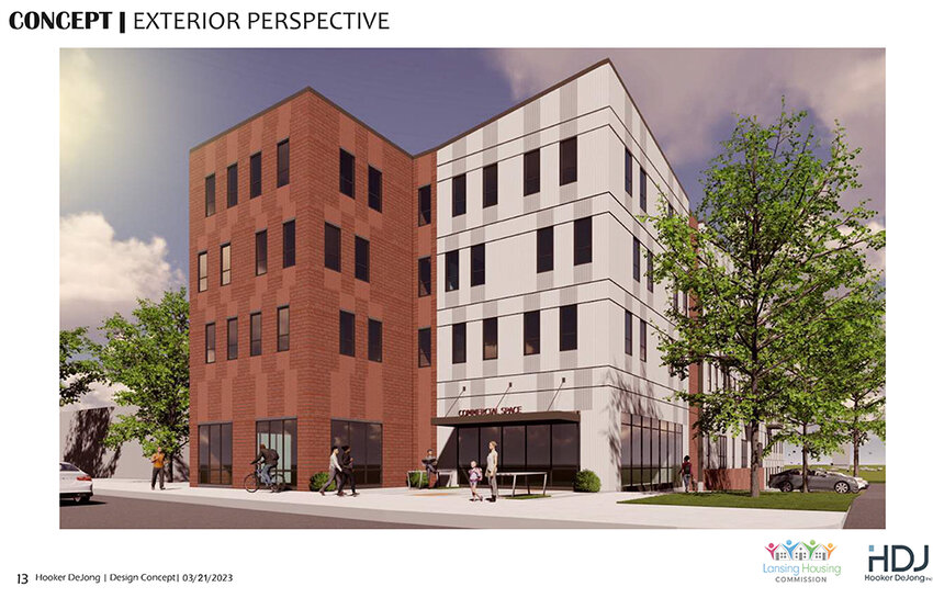 Riverview 220, which the Lansing Housing Commission plans to build on Grand Avenue in downtown Lansing, will be Lansing’s first mixed-used affordable housing development, LHC Executive Director Doug Fleming says.