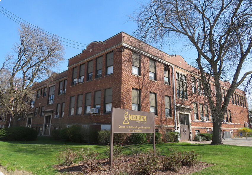 The vacant Allen Street School became Neogen’s Center for Microbiological Excellence in 2011.