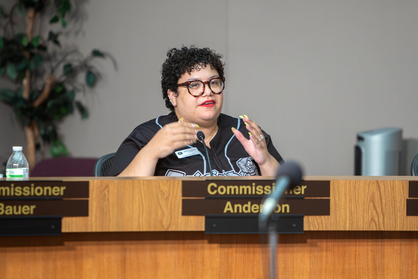 Commissioner Jazmin Anderson discusses extended the public comment comment period during the Lansing Charter Commission's July 2 regular meeting.