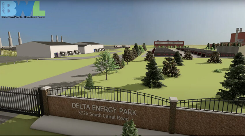 Courtesy Lansing Board of Water & Light
A rendering of the Delta Energy Park