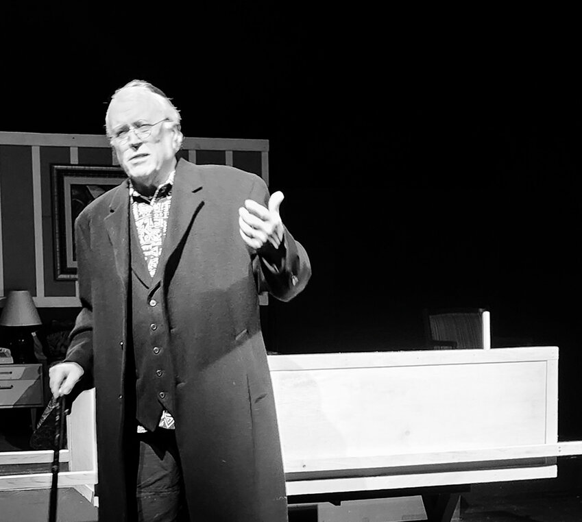 Doak Bloss during a rehearsal of “Angels in America: Millennium Approaches” at Riverwalk Theatre.