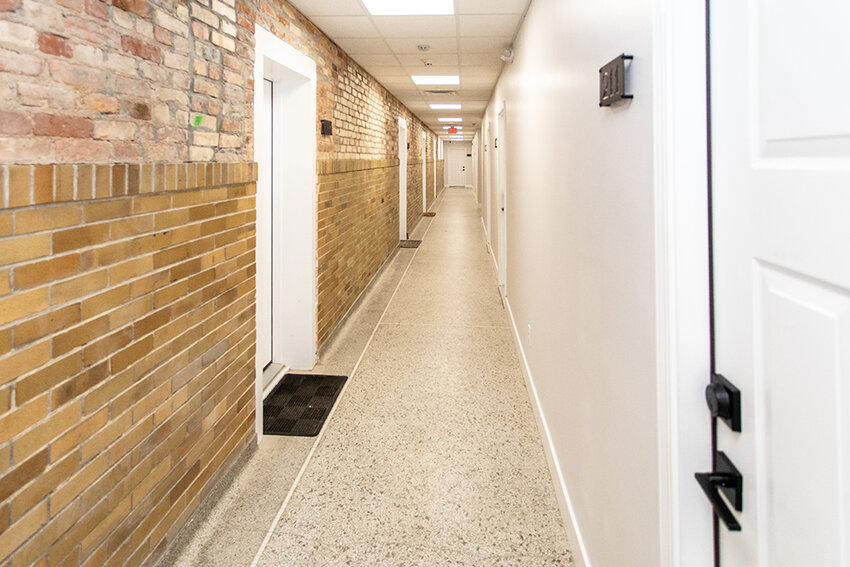 Lansing's Holmes School was renovated into apartments and renamed Blackboard District Apartments.