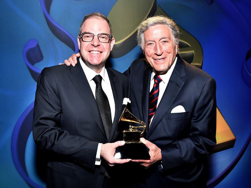 Courtesy photo 
Charlap (left) teamed up with vocal legend Tony Bennett in 2015 to record an album of songs by composer Jerome Kern. The collaboration won a Grammy Award for best traditional pop album.