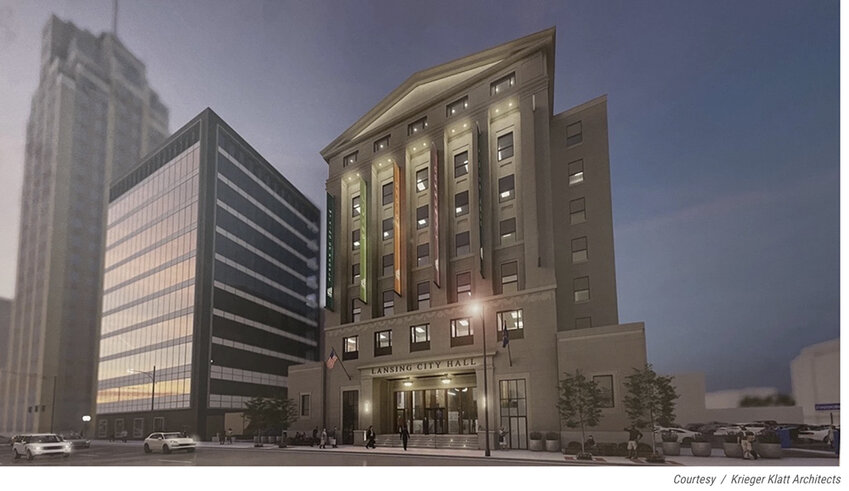Not to be: Schor wanted to renovate the old Masonic Temple on Capital Avenue into the next City Hall, but the City Council rejected the plan. The building, pictured in this rendering, would have been too big for just the city’s needs, but Schor hoped to attract other tenants.
