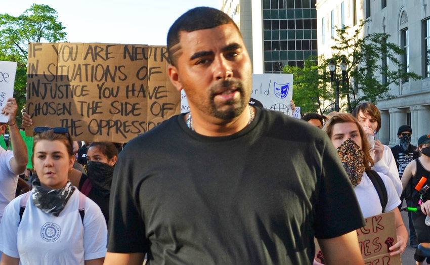 Protest leader Paul Birdsong
