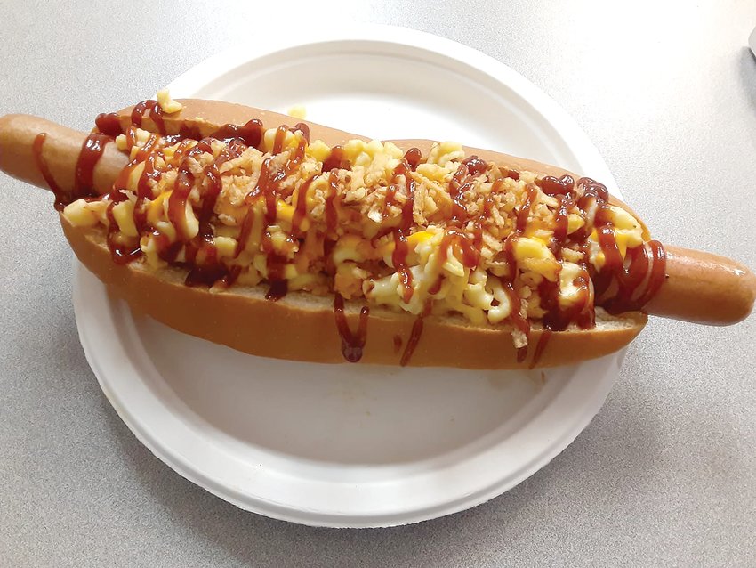 &ldquo;The Duke,&rdquo; one Cheezy D&rsquo;s signature hot dog options.