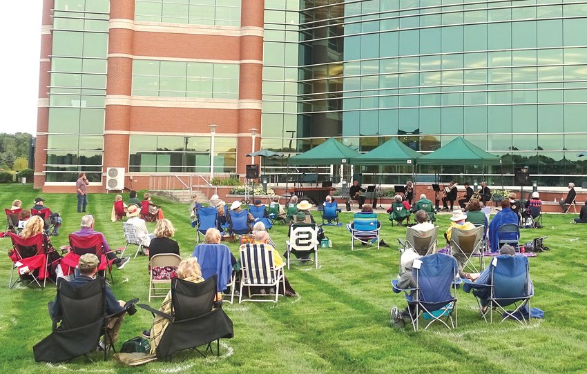 An outdoor concert hosted by the Lansing Symphony Orchestra in September.
