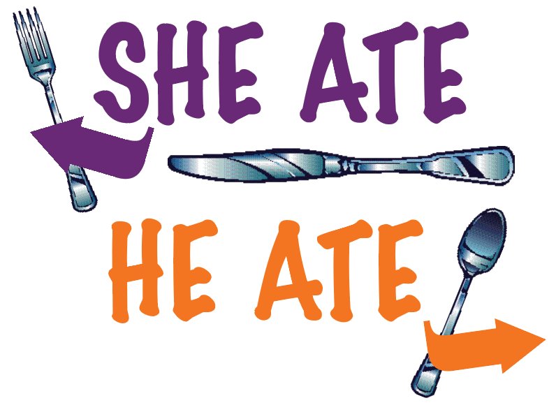 She Ate / He Ate
