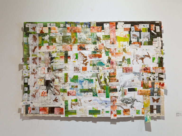 Interwoven Ecologies is a multimedia collage by Leslie Sobel.
