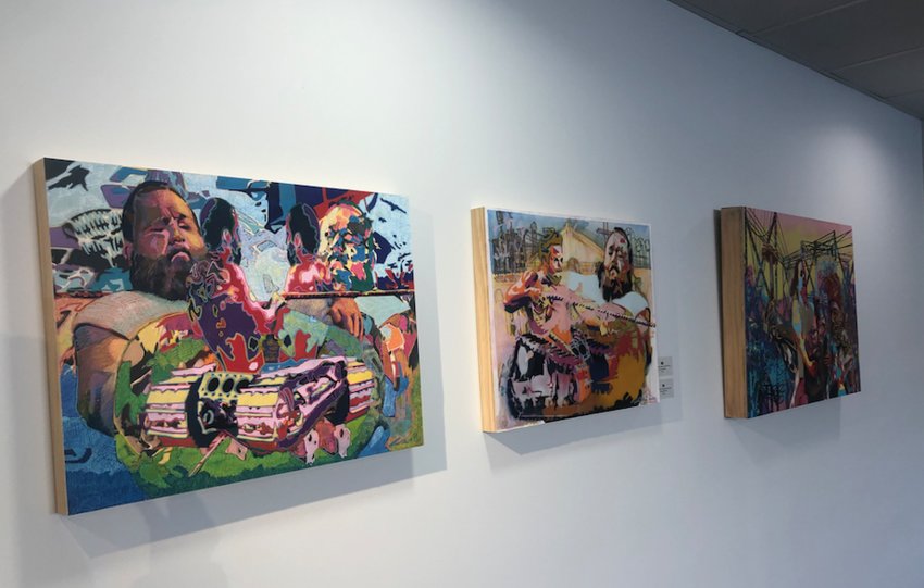 The artwork of Andrew Rieder is on display at the Lansing Art Gallery from now until March 26.