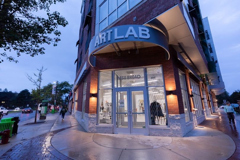 The MSU Broad Art Lab at 565 E. Grand River Ave. is permanently closed.