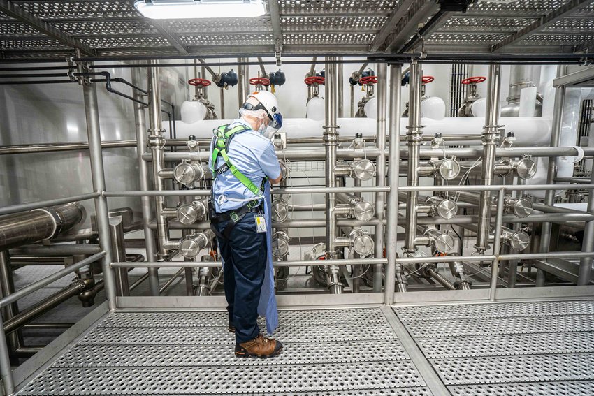 Elaborate &ldquo;clean in place&rdquo; systems scour pipes and holding vats at MWC Glanbia&rsquo;s St. Johns cheese and whey processing facility.