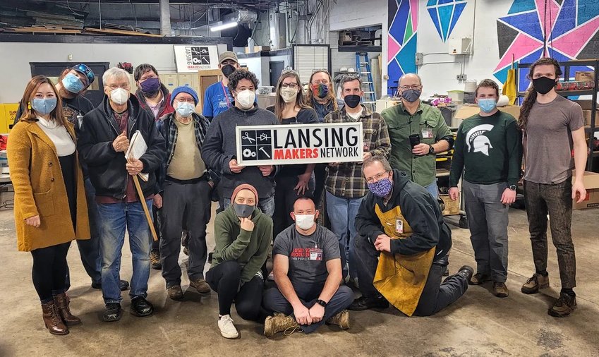 Volunteers run the Lansing Makers Network, where members can use tools and machines to create.