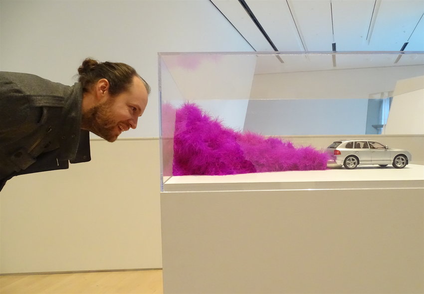 Steven Bridges, seen here at a 2018 exhibit he co-curated at the MSU Broad Art Museum, was named the museum&rsquo;s interim director on Wednesday (July 6). &ldquo;If we don&rsquo;t find a sense of joy in the work we do, then there&rsquo;s something wrong,&rdquo; Bridges said.