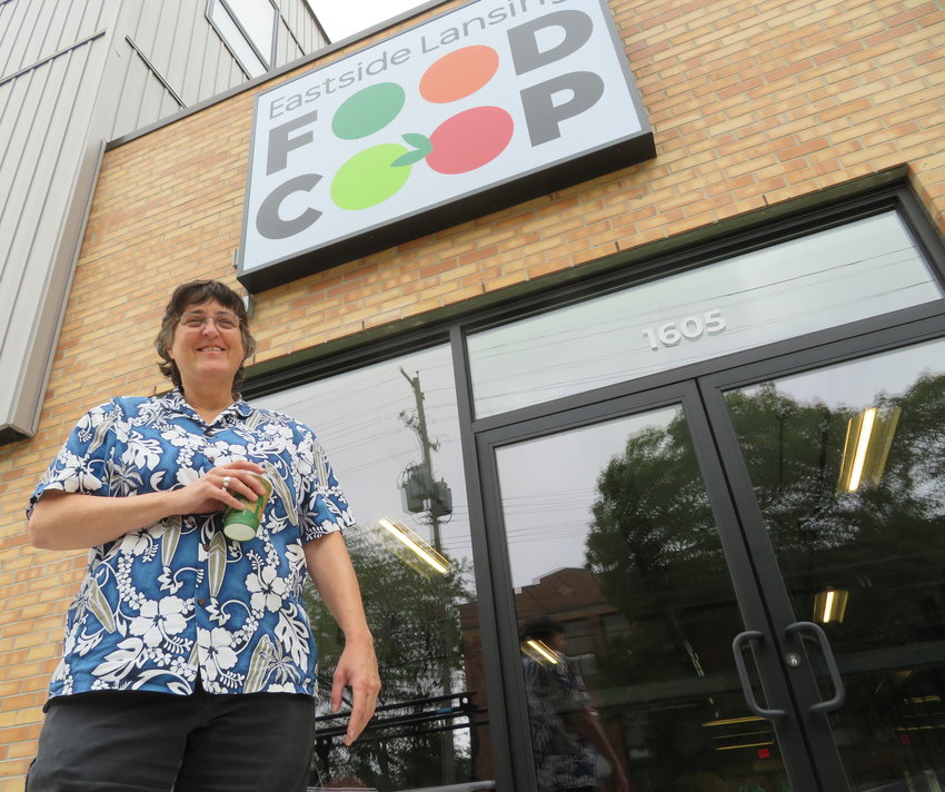 Sally Potter, general manager of the reincarnated, renamed and relocated Eastside Lansing Food Co-op.