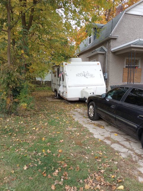 Someone was illegally living in this camper on the property of 1702 Linval St. in Lansing when City Pulse highlighted it last week as an Eyesore.